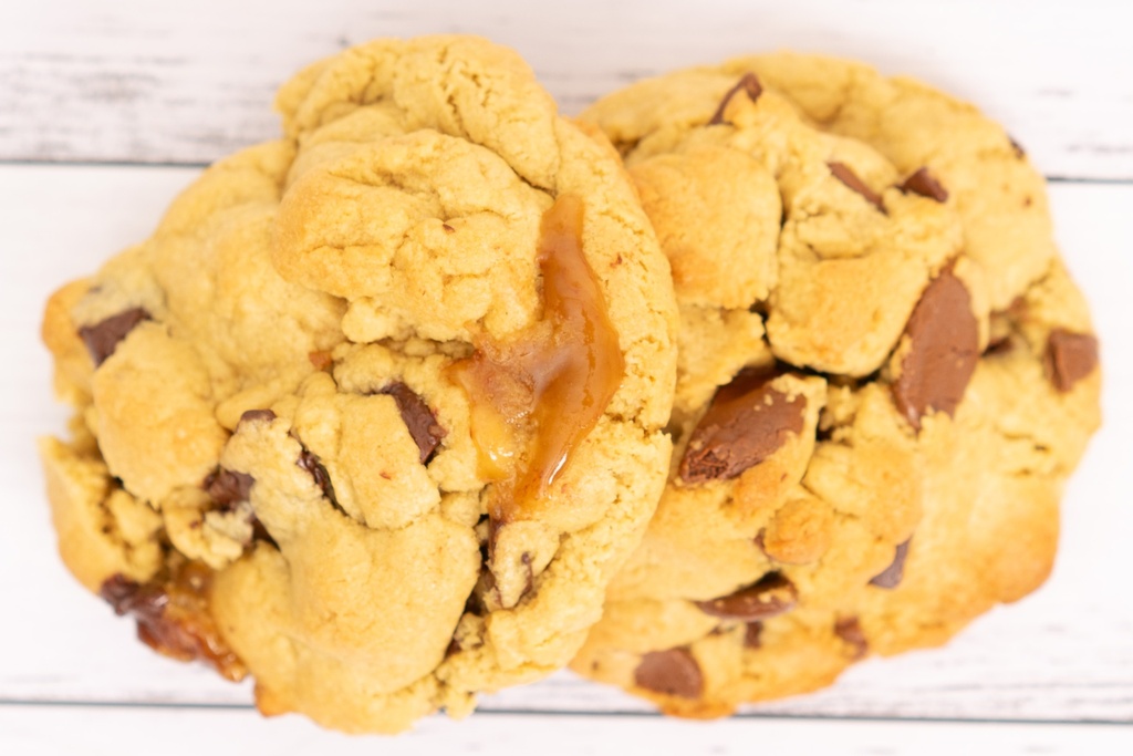 Salted Caramel Chocolate Chip Cookie