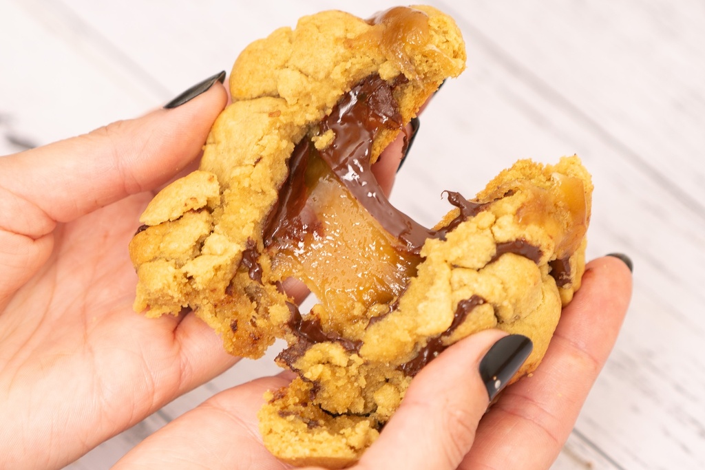 Salted Caramel Chocolate Chip Cookie